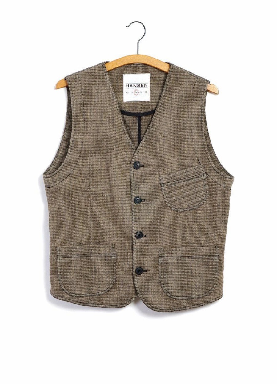 Tops * | Hansen Garments Harald | Casual Waistcoat | Lion