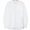 Tops * | Hansen Garments Ante | Collarless Shirt | White