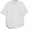 Tops * | Hansen Garments Reidar | Loose Fit Short Sleeve Shirt | White