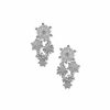 Watches & Jewelry * | The Jewelry Group Snowflake Statement Post Drop Pierced Earrings Silver Tone