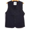 Tops * | Hansen Garments Daniel | 4-Button Waistcoat | Black Stripe