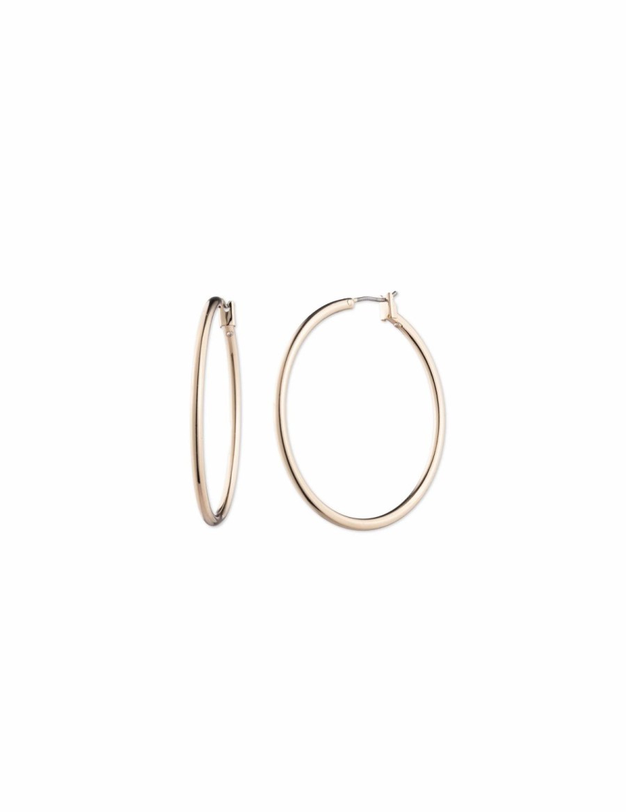 Watches & Jewelry * | The Jewelry Group Large Hoop Earrings Gold-Tone