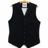 Tops * | Hansen Garments William | Lapel Waistcoat | Black