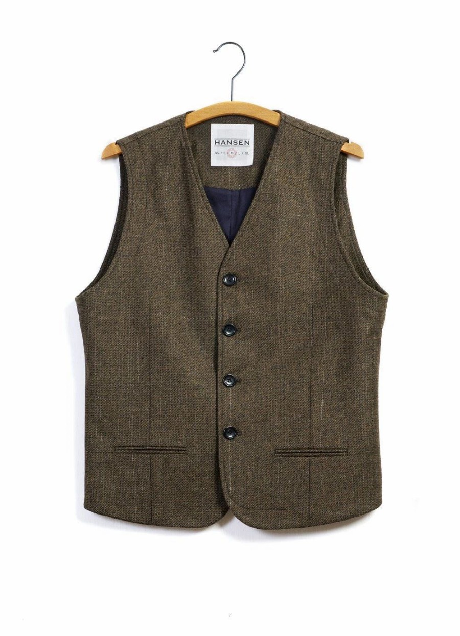 Tops * | Hansen Garments Daniel | Informal 4-Button Waistcoat | October