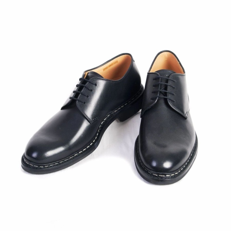 Footwear * | Heschung Crocus | Leather Derby Shoe | Black