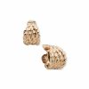 Watches & Jewelry * | The Jewelry Group Woven Texture Hoop Clip Earrings Gold Tone