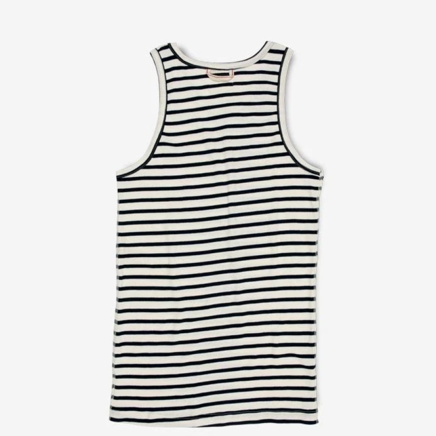 Tops * | Hemen Biarritz Gari | Organic Tank Top | Breton Stripe