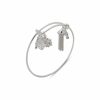 Watches & Jewelry * | The Jewelry Group Snowflake Charm Crystal Bracelet In Gift Box Silver Tone