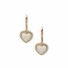 Watches & Jewelry * | The Jewelry Group Heart Drop Pearl Pierced Earrings Gold Tone