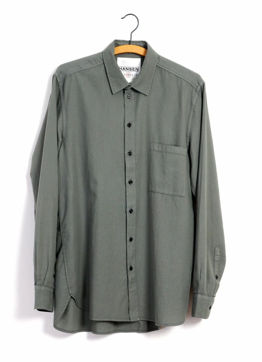 Tops * | Hansen Garments Henning | Casual Classic Shirt | Eucalyptus