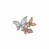 Watches & Jewelry * | The Jewelry Group Trio Crystal Butterfly Brooch Tri-Tone