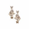 Watches & Jewelry * | The Jewelry Group Butterfly Chandelier Earrings Gold Tone