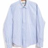 Tops * | Hansen Garments Raymond | Relaxed Classic Shirt | Big Blue Stripes