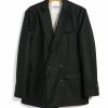 Tops * | Hansen Garments Walter | Classic Double Breasted Blazer | Black Marble