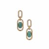 Watches & Jewelry * | The Jewelry Group Post Double Drop Earrings Gold Tone