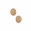 Watches & Jewelry * | The Jewelry Group Liquid Metal Button Earrings Gold-Tone