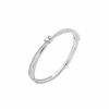 Watches & Jewelry * | The Jewelry Group Hinge Bangle With Knot Bracelet Silver Tone