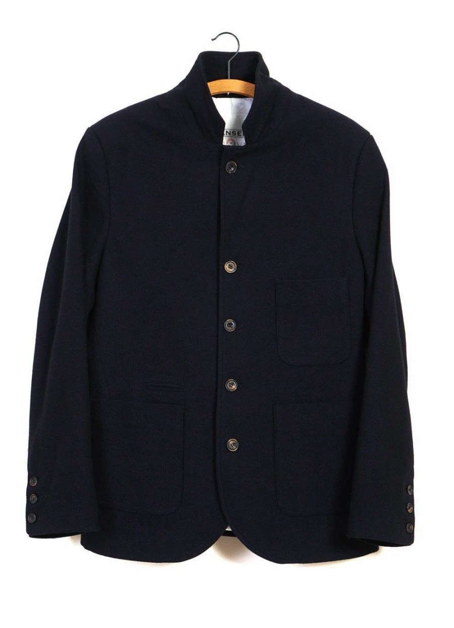 Tops * | Hansen Garments Anker | Four Button Classic Blazer | Deep Indigo