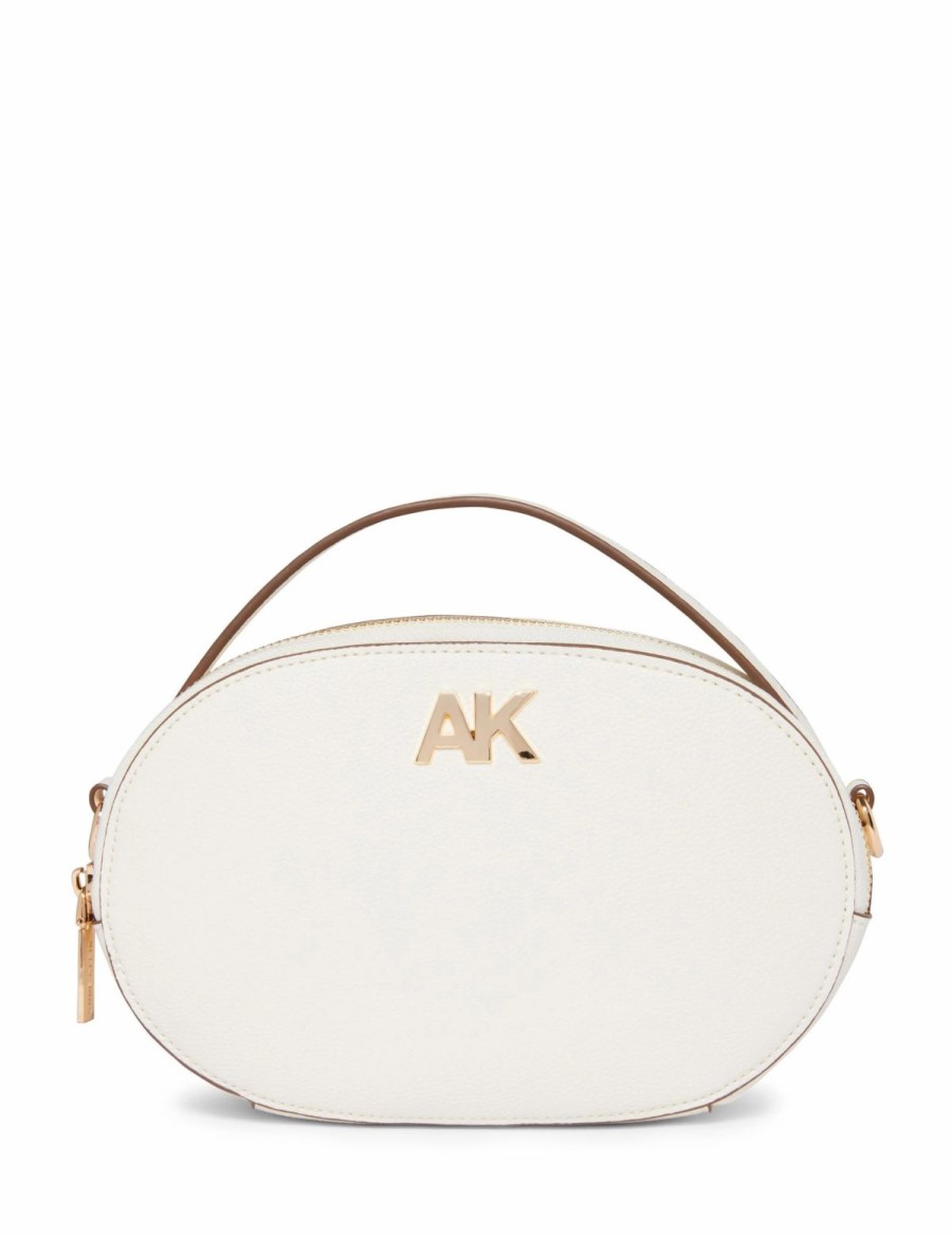 Handbags * | Madden Handbags Oval Ak Crossbody Anne White