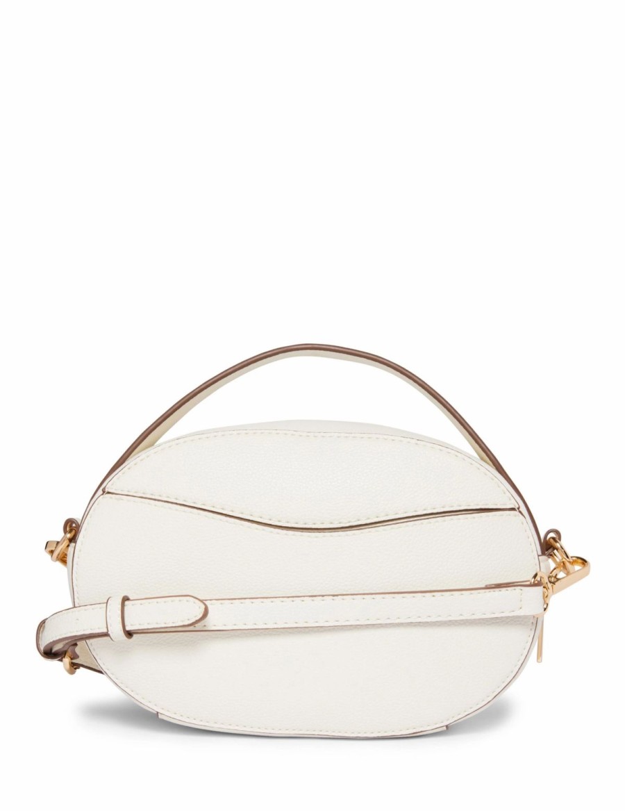 Handbags * | Madden Handbags Oval Ak Crossbody Anne White