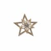 Watches & Jewelry * | The Jewelry Group Star Crystal Pin In Gift Box Gold Tone