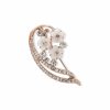 Watches & Jewelry * | The Jewelry Group Flower Pin In Gift Box Rose Gold Tone