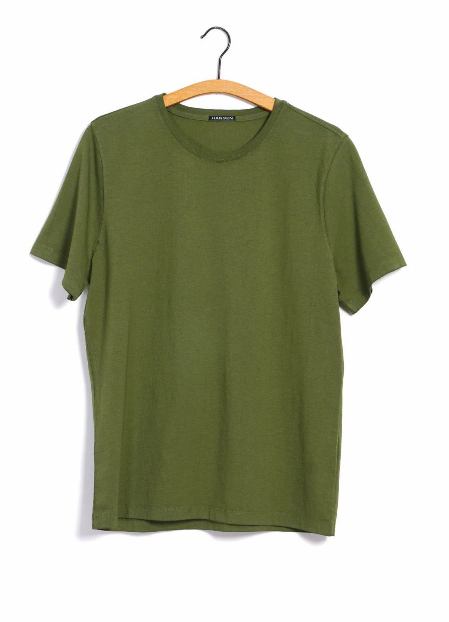 Tops * | Hansen Garments Julian | Crew Neck T-Shirt | Cretan Green