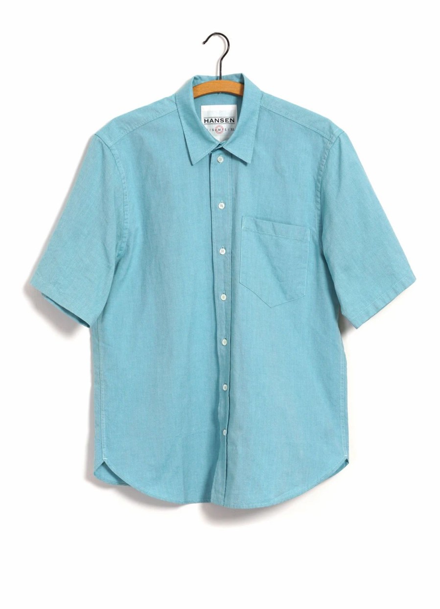 Tops * | Hansen Garments Reidar | Loose Fit Short Sleeve Shirt | Miami Green