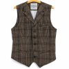 Tops * | Hansen Garments William | Lapel Waistcoat | Checkered