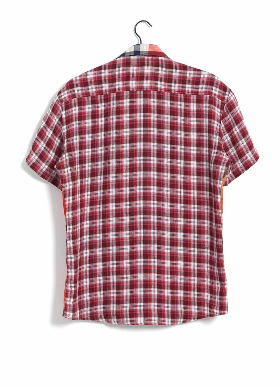 Tops * | Hansen Garments Jonny | Short Sleeve Shirt | Red Checks