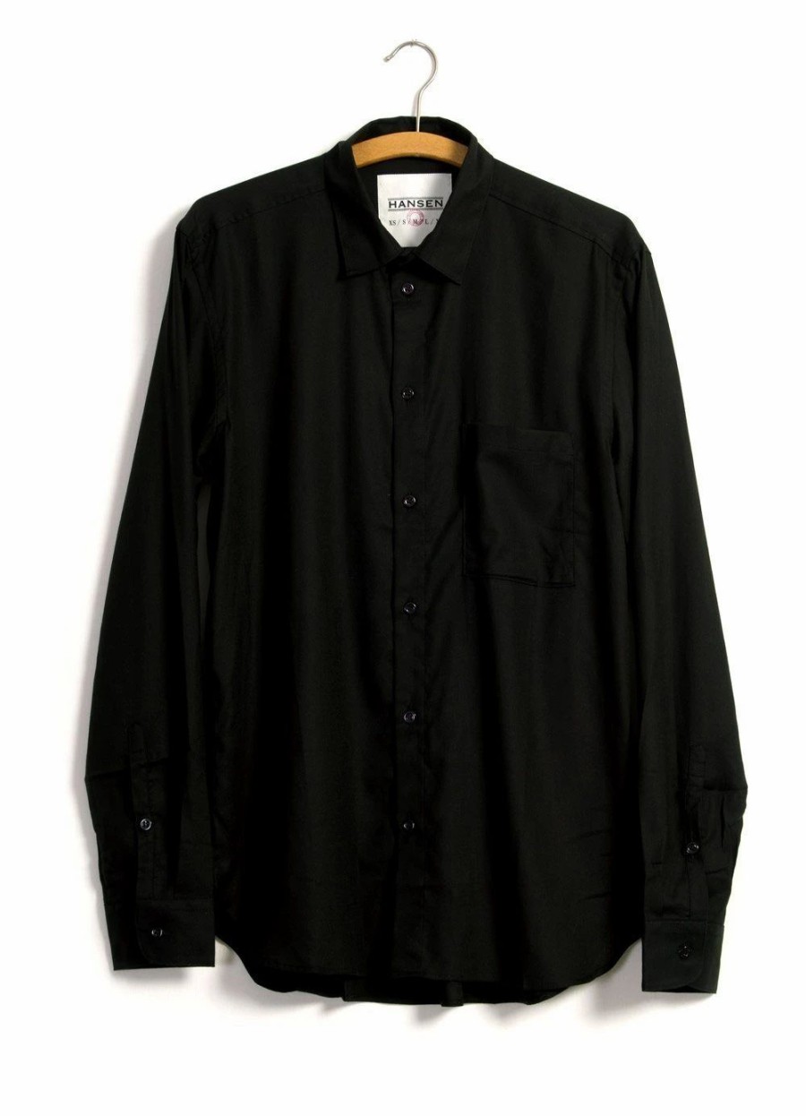 Tops * | Hansen Garments Henning | Casual Classic Shirt | Black