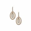 Watches & Jewelry * | The Jewelry Group Orbital Pierced Earrings With Pearl Halo Gold Tone