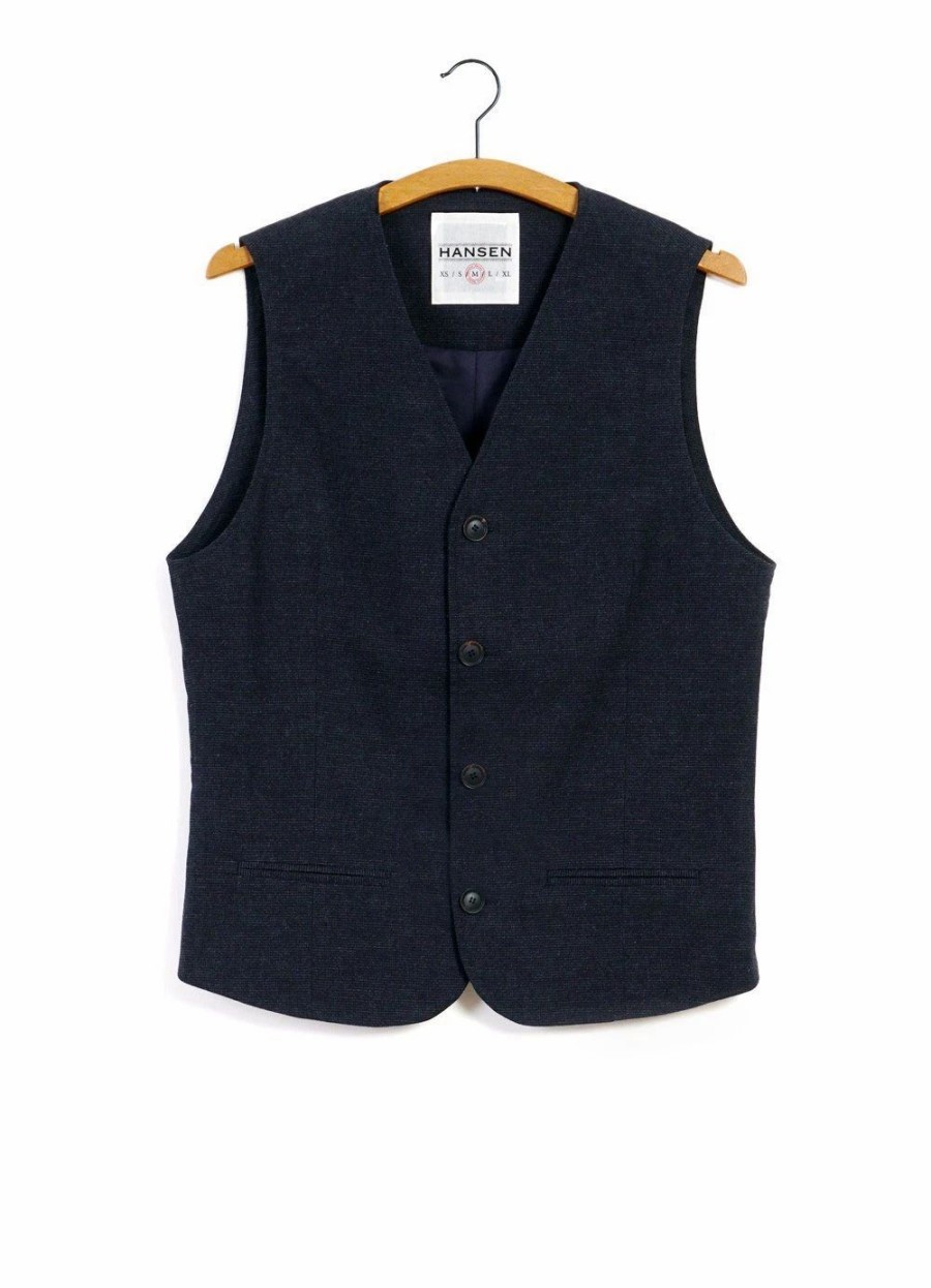 Tops * | Hansen Garments Daniel | Classic Waistcoat | Fjord