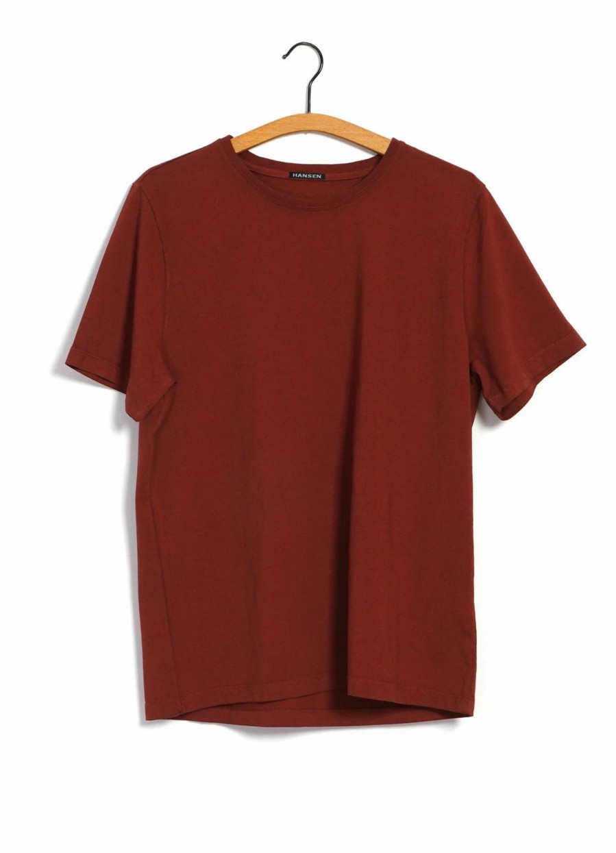 Tops * | Hansen Garments Julian | Crew Neck T-Shirt | Terracotta