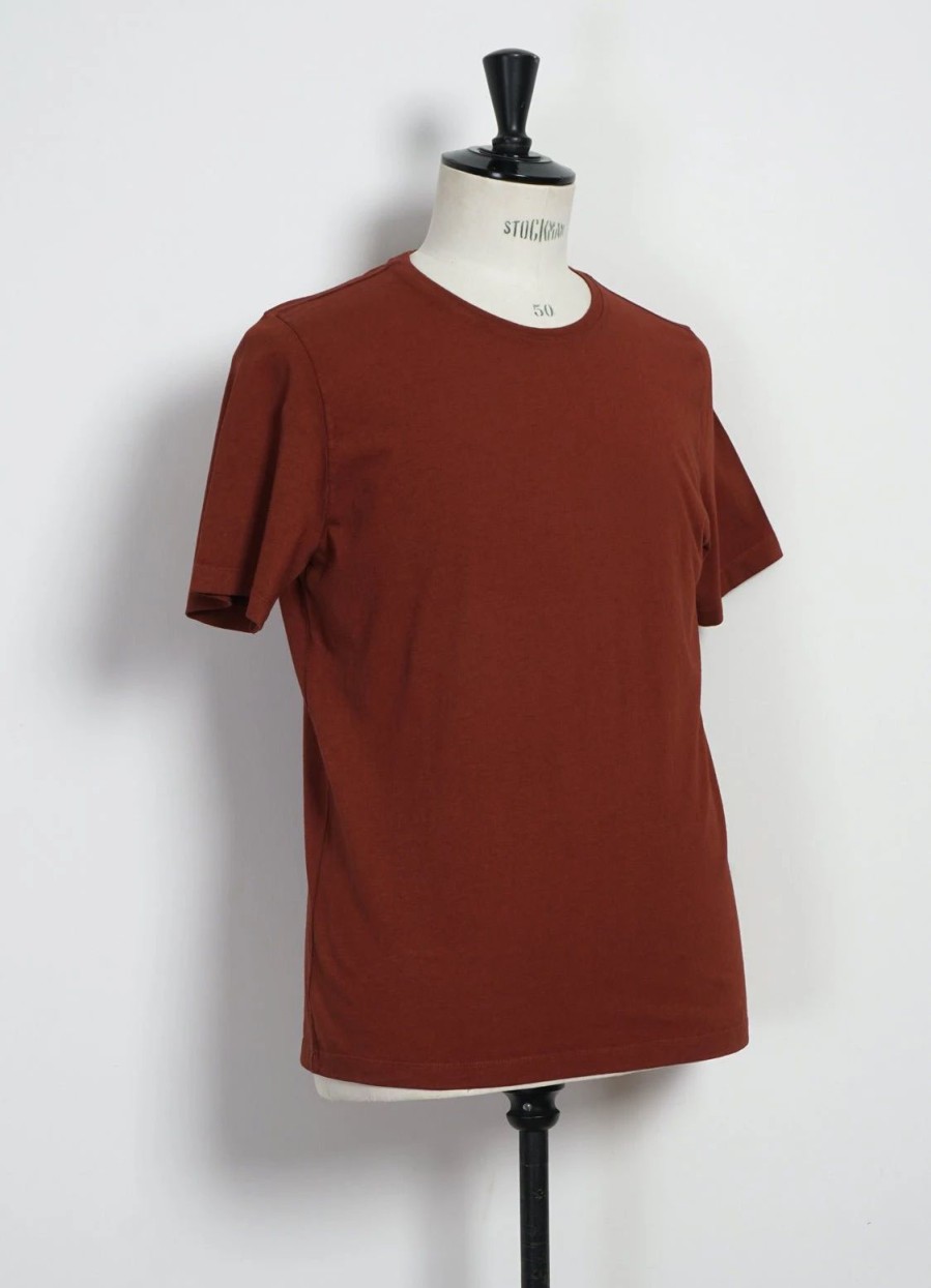 Tops * | Hansen Garments Julian | Crew Neck T-Shirt | Terracotta