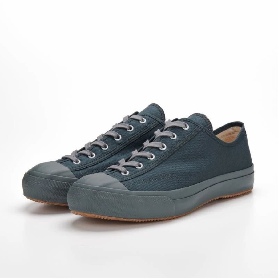 Footwear * | Moonstar Gym Classic | Canvas Vulcanised Sole Sneaker | Blue Grey