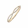 Watches & Jewelry * | The Jewelry Group Crisscross Bangle Bracelet Gold-Tone