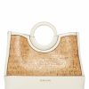 Handbags * | Madden Handbags Cork Rounded Top Handle Satchel Anne White / Cork