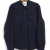 Tops * | Hansen Garments Ruben | Casual Over Shirt | Navy