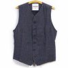 Tops * | Hansen Garments Kalle | Casual Classic Vest | Blue Delave