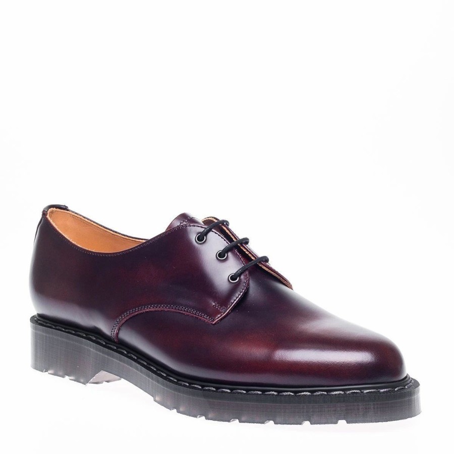 Footwear * | Solovair Gibson | 3 Eye | Rub Off Burgundy