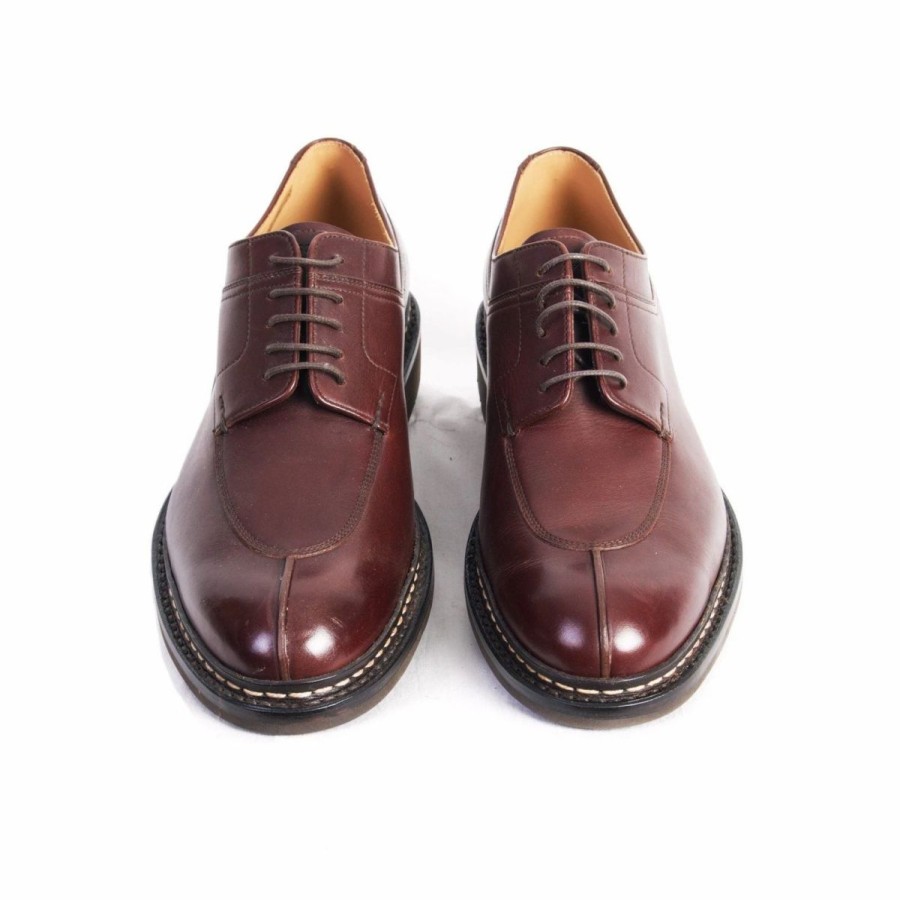 Footwear * | Heschung Catalpa | Leather Derby Shoe | Hazelnut