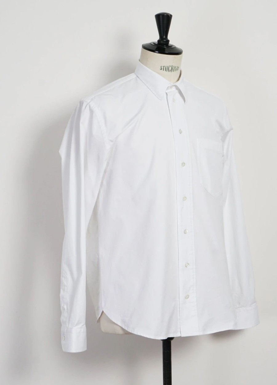 Tops * | Hansen Garments Raymond | Relaxed Classic Shirt | White