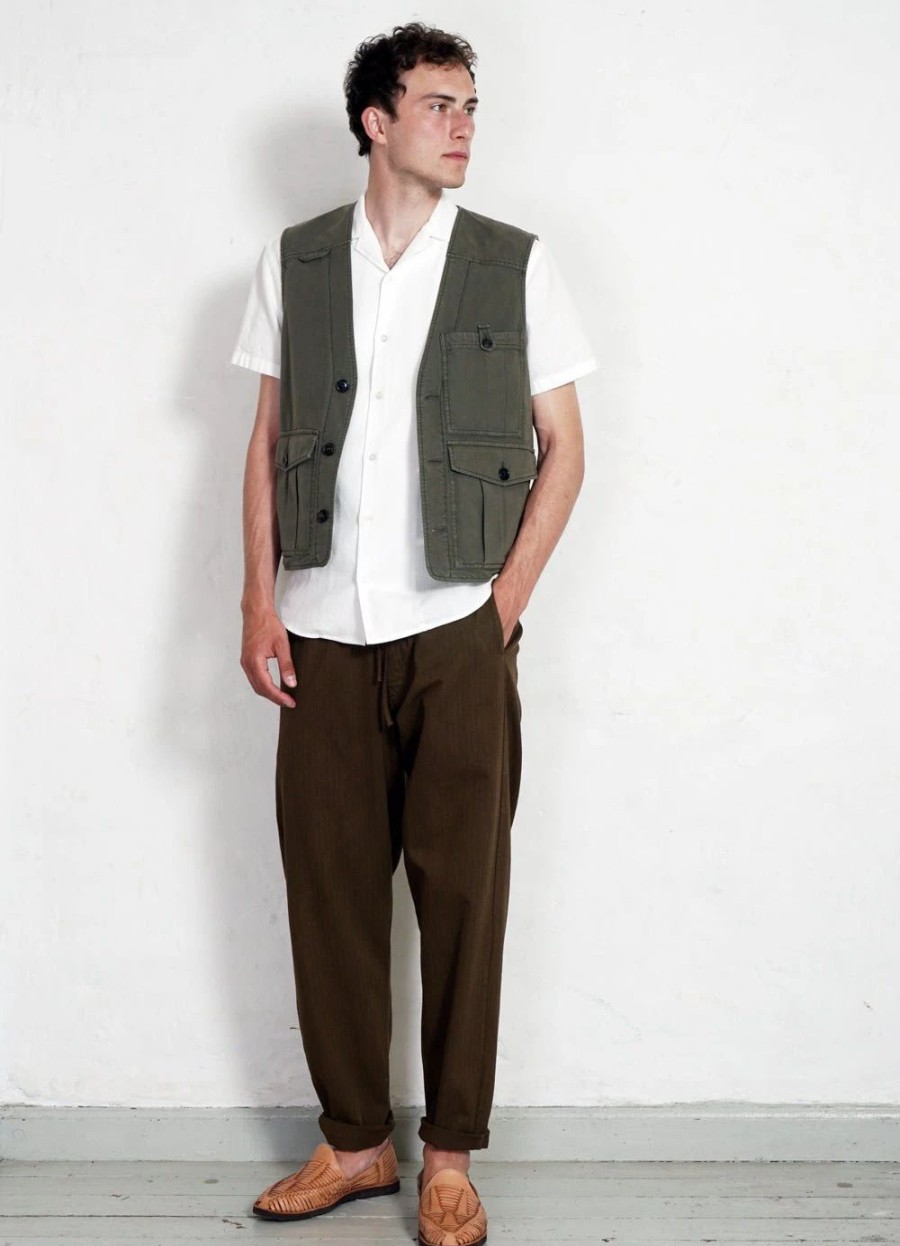 Tops * | Hansen Garments Hektor | Utility Vest | Green