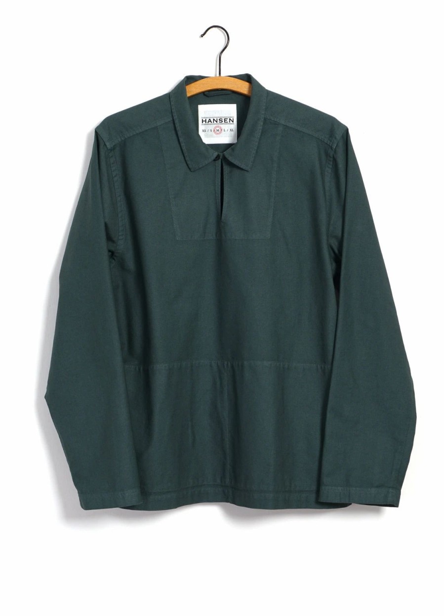 Tops * | Hansen Garments Magne | Casual Pull-On Shirt | Petrol