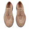 Footwear * | Heschung Catalpa | Water-Resistant Suede Derby Shoe | Cream