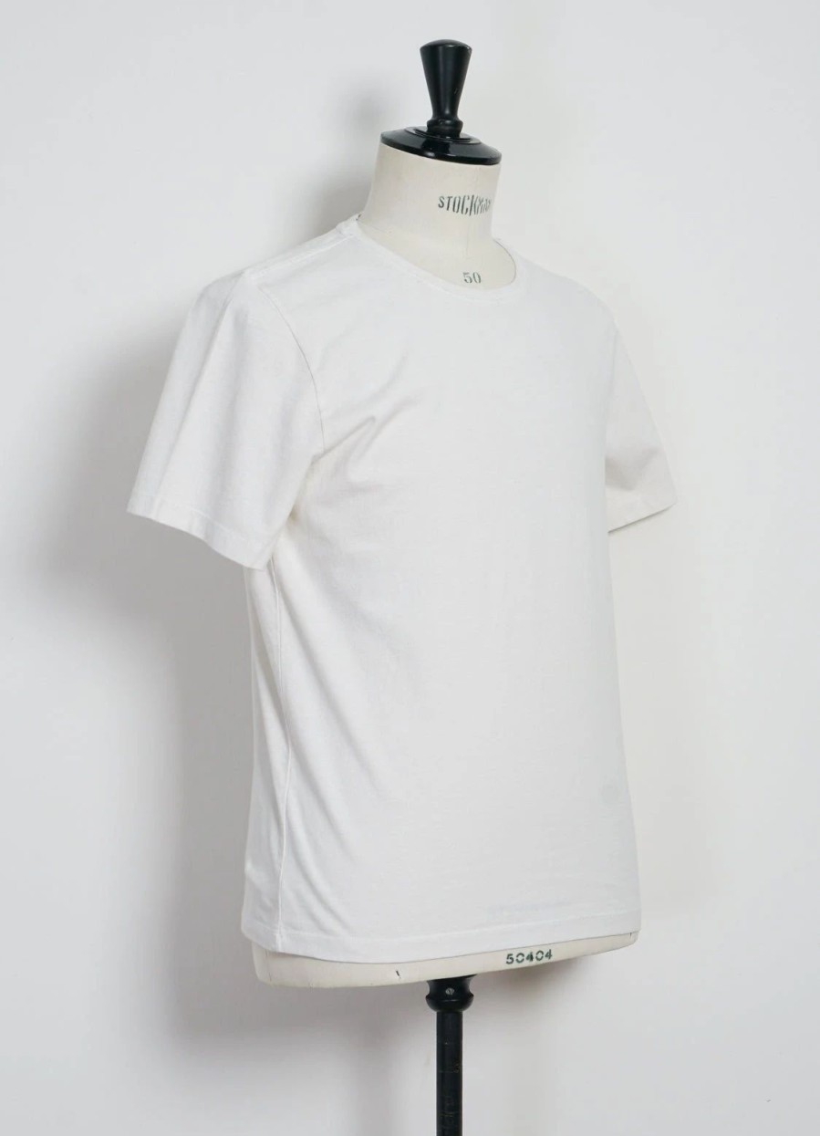 Tops * | Hansen Garments Julian | Crew Neck T-Shirt | White