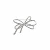 Watches & Jewelry * | The Jewelry Group Sparkling Bow Brooch Silver-Tone