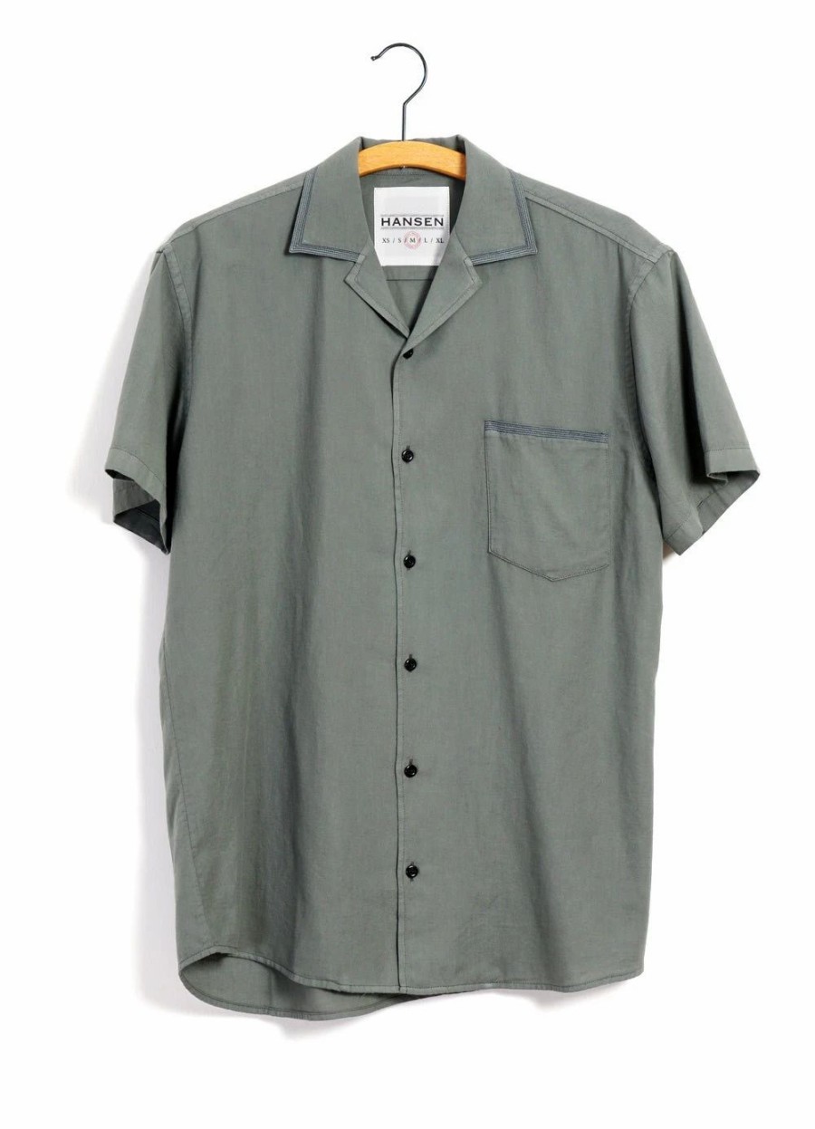 Tops * | Hansen Garments Jonny | Short Sleeve Shirt | Eucalyptus