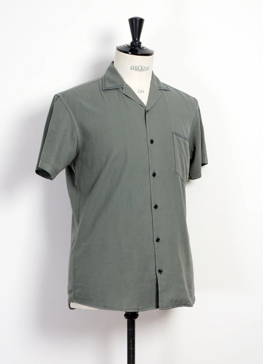 Tops * | Hansen Garments Jonny | Short Sleeve Shirt | Eucalyptus